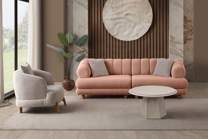 Atelier Del Sofa Gloria - Powder Sofá de 3 Plazas
